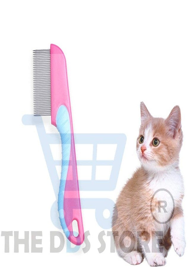 THE DDS STORE Flea Comb Pet Stainless Steel Tooth Flea Lice Tear Stain Remover Comb Pet Hair Nit Comb Brush for Long or Medium Haired Dogs and Cats - Image 3
